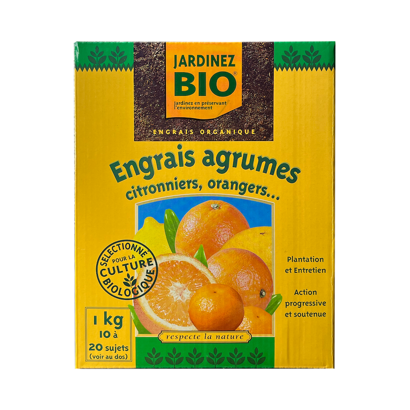CULTIVERS Engrais naturel pour agrumes 20 kg. Engrais 100% organique pour  citronnier, oranger, etc. Rendement plus élevé et grosseur des fruit