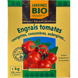 Engrais tomates, courgettes, concombres, aubergines...