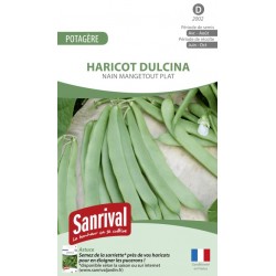 Graines de Haricot Dulcina nain mangetout plat