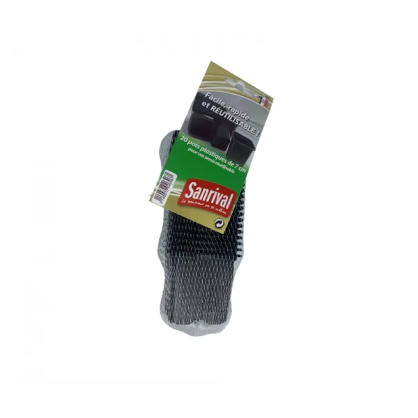 20 pots plastiques 7 cm
