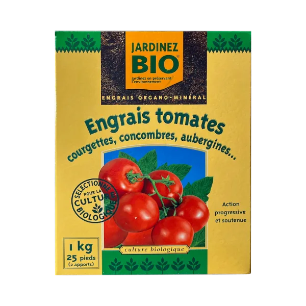 Engrais tomates, courgettes, concombres, aubergines…
