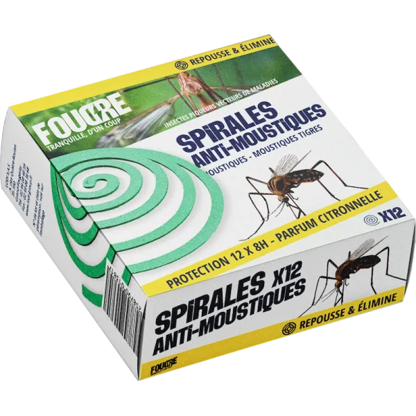 Spirales anti-moustiques x12 FOUDRE