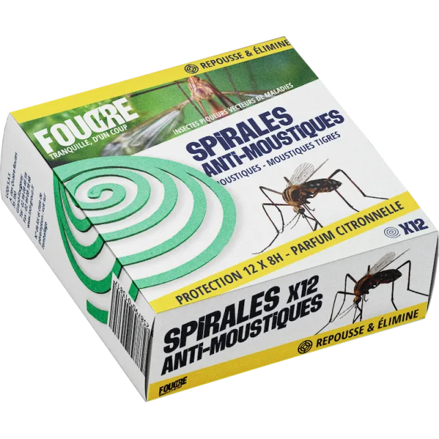 Conditionnement de Spirales anti-moustiques x12 FOUDRE