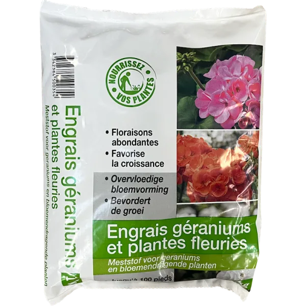 Engrais géraniums & plantes fleuries 1 kg