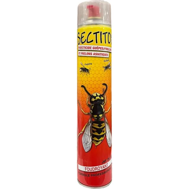 Conditionnement de Spray anti-guêpes, frelons et frelons asiatiques 750 mL