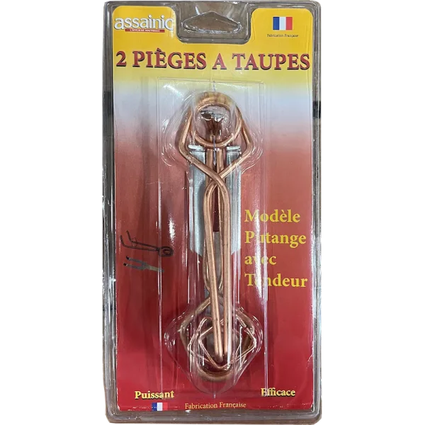 Pièges à taupes putange x2
