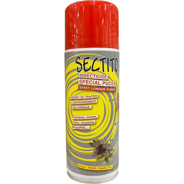 Spray insecticide anti-puces, tiques et poux 400 ml