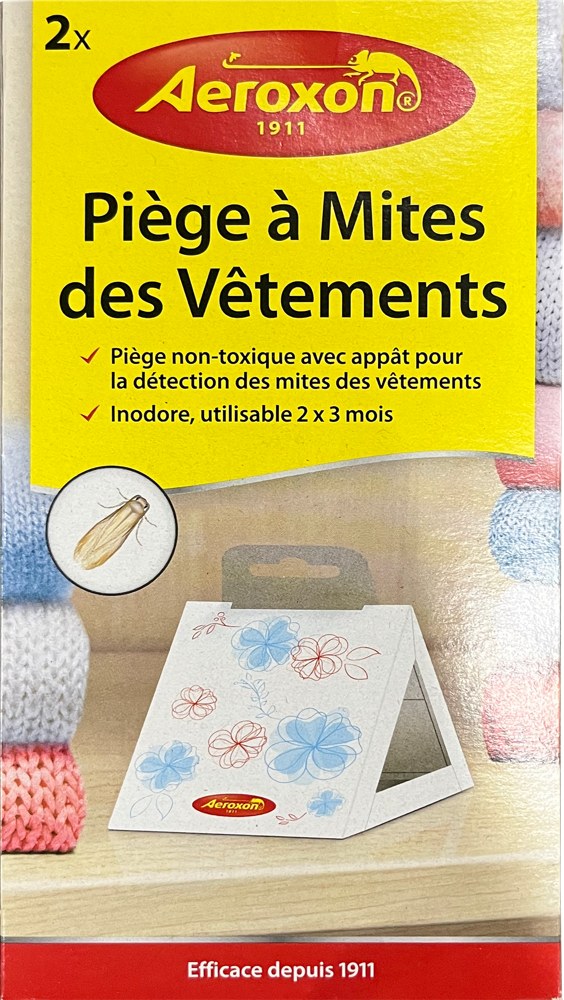 Piège à mites vestimentaires x2