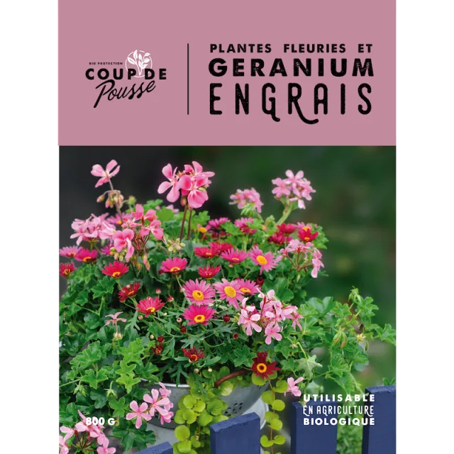 Engrais pour géraniums - Coup de Pousse