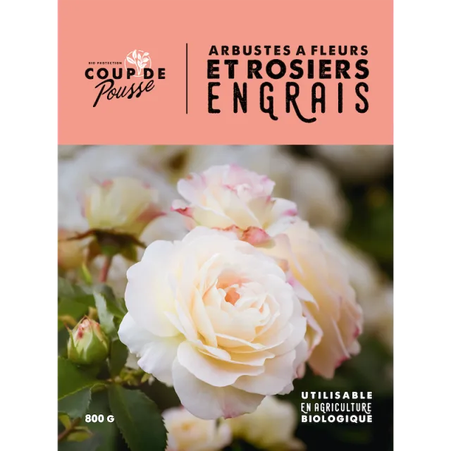 Engrais pour arbustes à fleurs & rosiers - Coup de Pousse