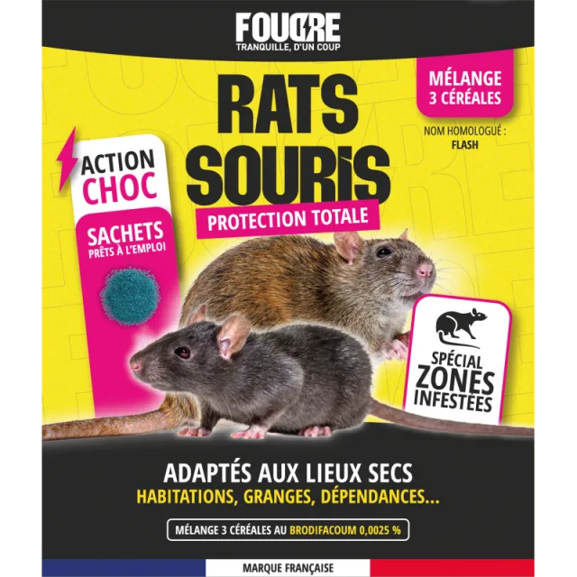 FOUDRE souricide 3 céréales 150 g