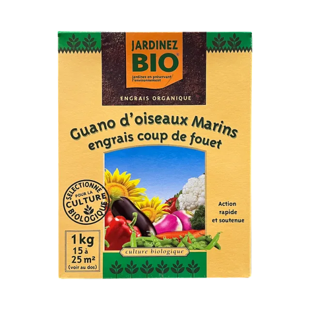 Engrais coup de fouet - Guano d’oiseaux marins 1 kg