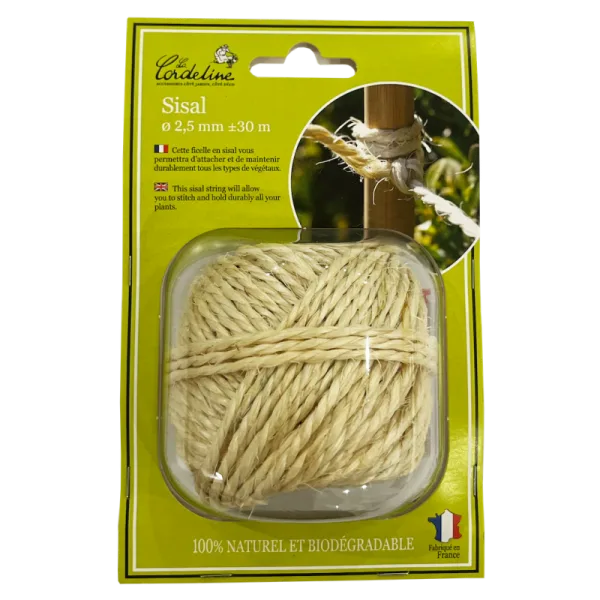 Ficelle sisal 2,5 mm × 30 m naturelle