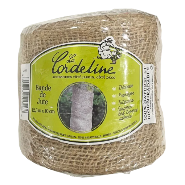 Bande de jute 10 cm × 12,5 m naturel