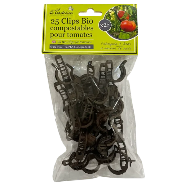 25 clips biodégradables à tomates