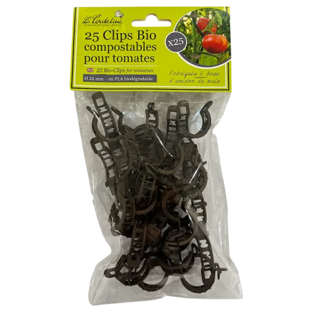 25 clips biodégradables à tomates