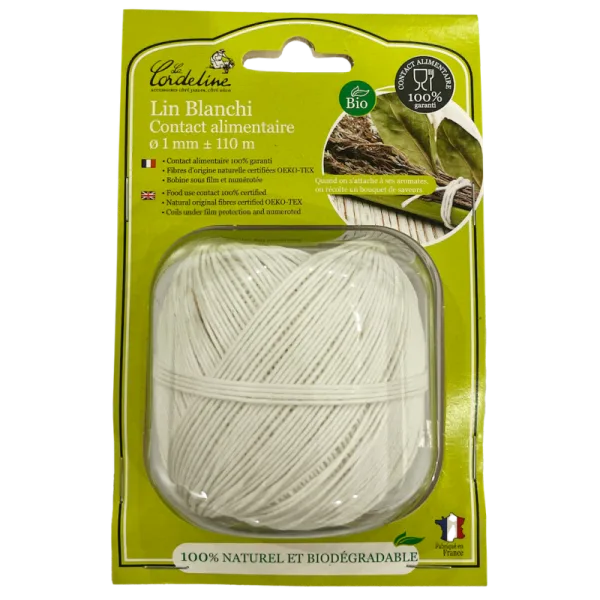 Ficelle lin contact alimentaire