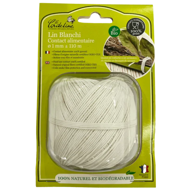 Ficelle lin contact alimentaire