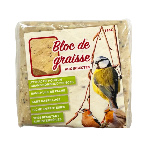 Bloc de graisse aux insectes 300 gr