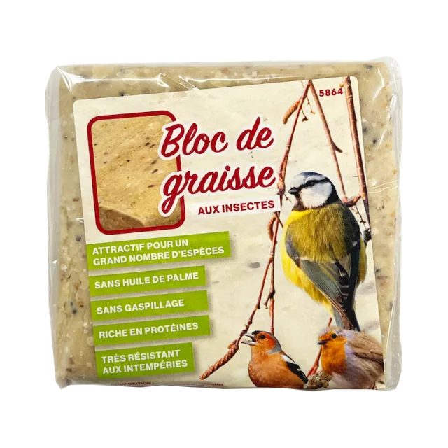Bloc de graisse aux insectes 300 gr