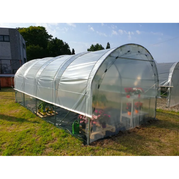 Serre tunnel Premium renforcée Rosa 18 m²