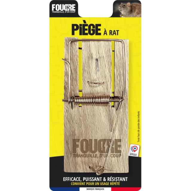 Piège mécanique anti-rats FOUDRE