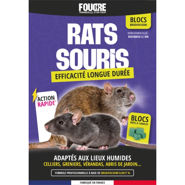 Blocs rats & souris FOUDRE 300 g