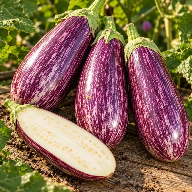 Aubergine Striée Riado F1 : photo d’illustration