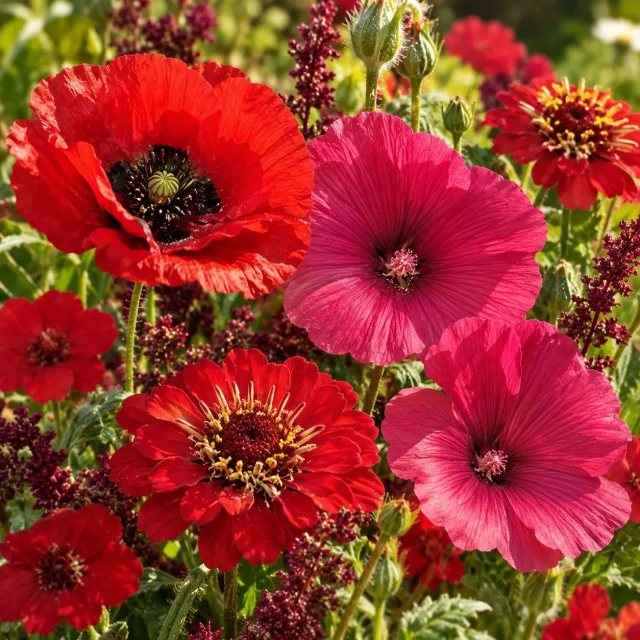 Bouquet de fleuriste rouge : photo d’illustration