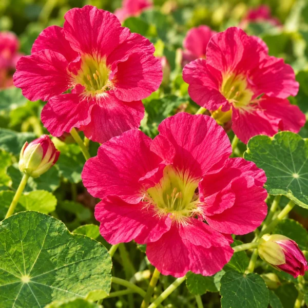 Capucine naine Whirlybird rose