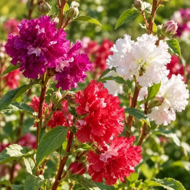 Clarkia élégant double varié : photo d’illustration