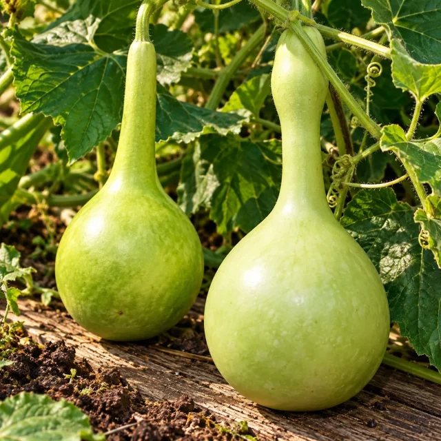Coloquinte bouteille : photo d’illustration