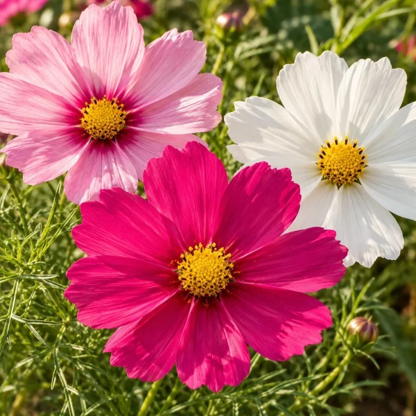 Cosmos varié en mélange