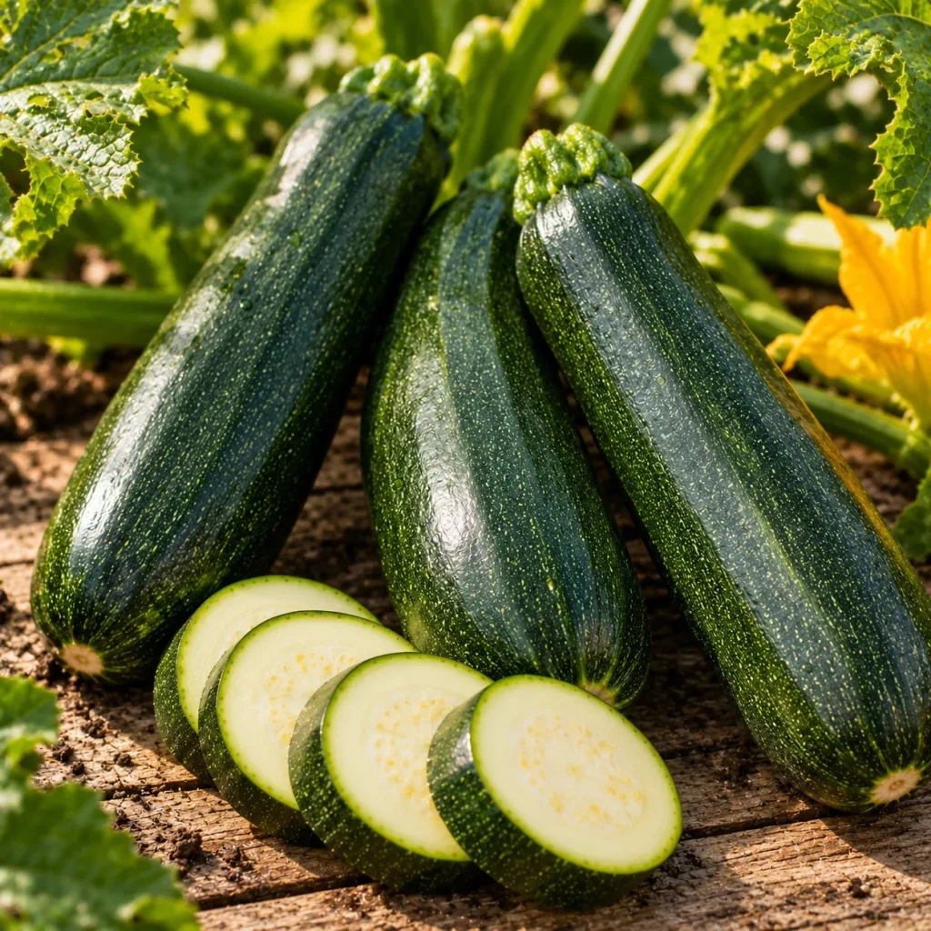 Courgette Verte de Milan (black beauty) : photo d’illustration