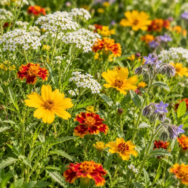 Fleurs en mélange anti-limaces XXL : photo d’illustration