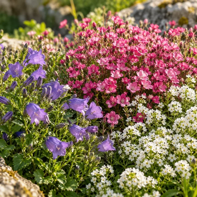 Fleurs en mélange de montagne : photo d’illustration