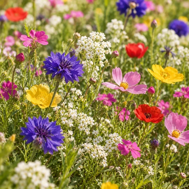 Fleurs en mélange pour massif extra nain : photo d’illustration