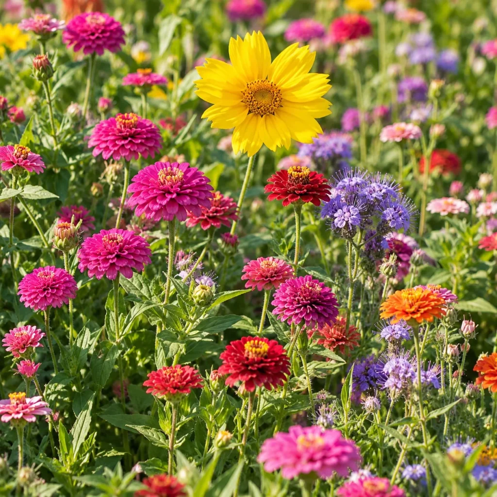 Fleurs en mélange pour oiseaux : photo d’illustration