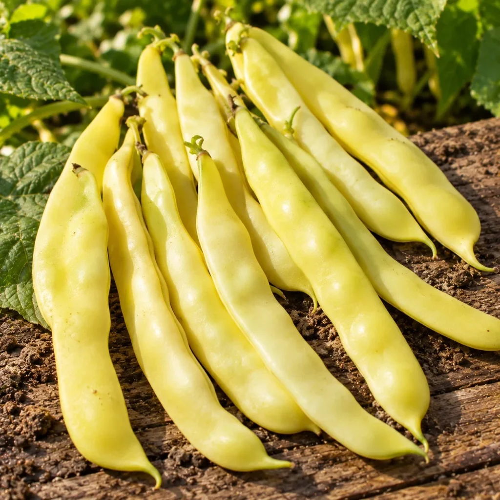 Haricot beurre plat mangetout Goldoral : photo d’illustration