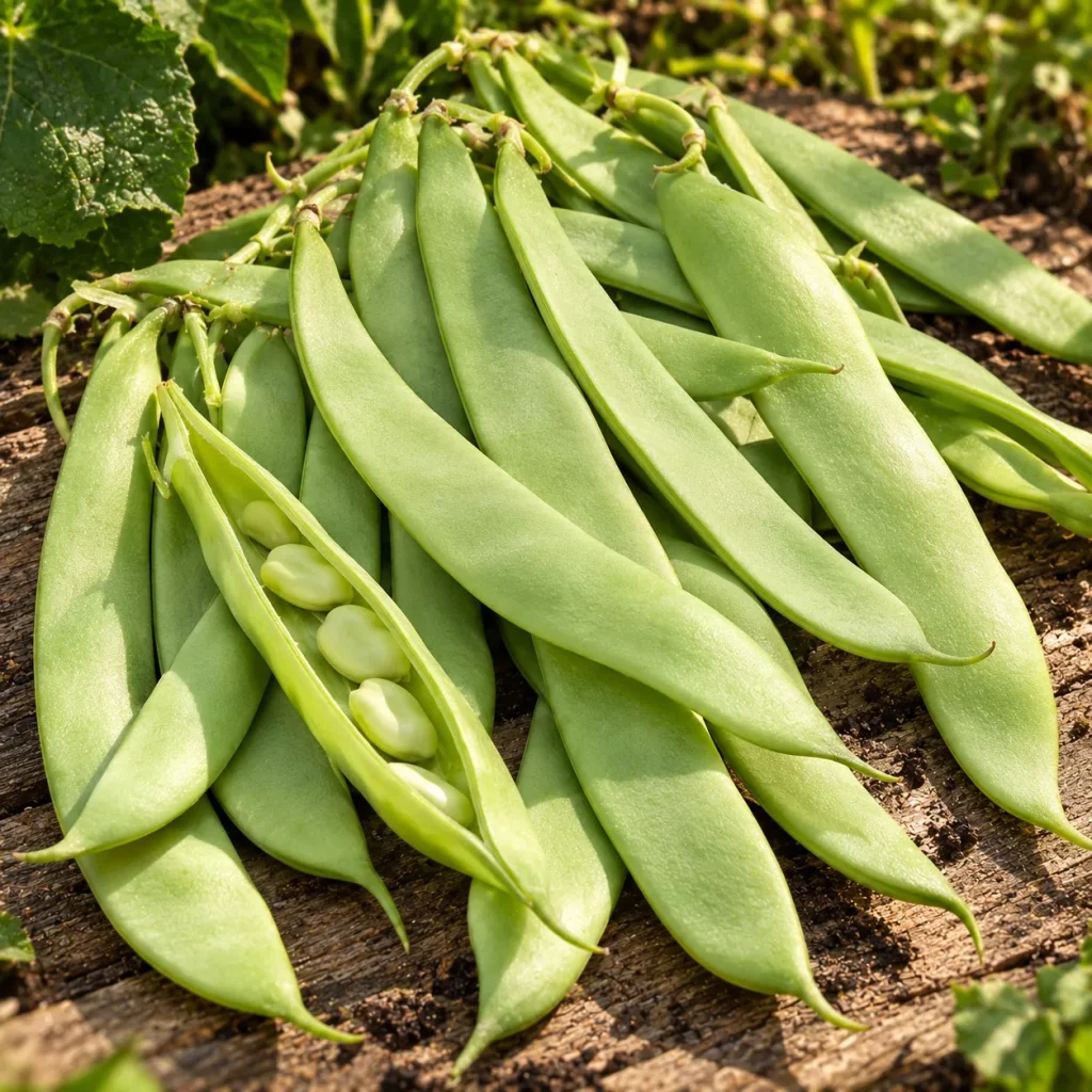 Haricot Dulcina nain mangetout plat : photo d’illustration