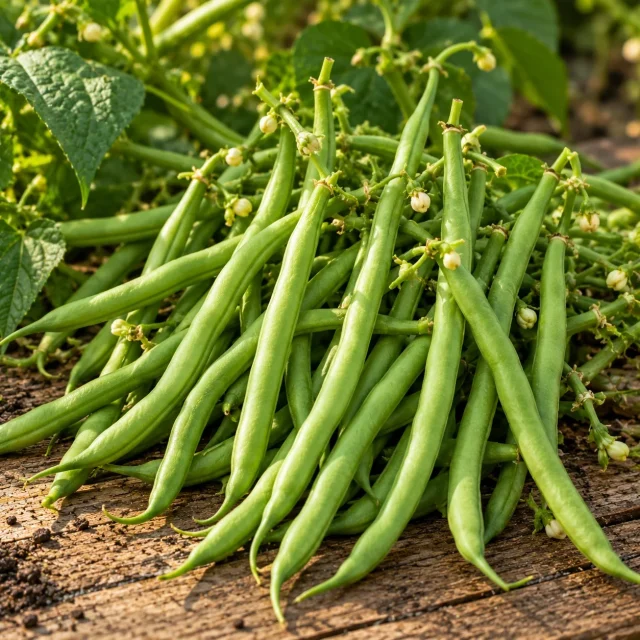 Haricot Sansoucy Nain mangetout sans fil : photo d’illustration