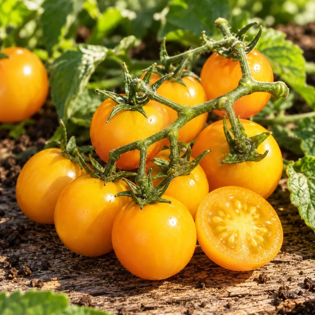 Tomate cerise gold nugget : photo d’illustration