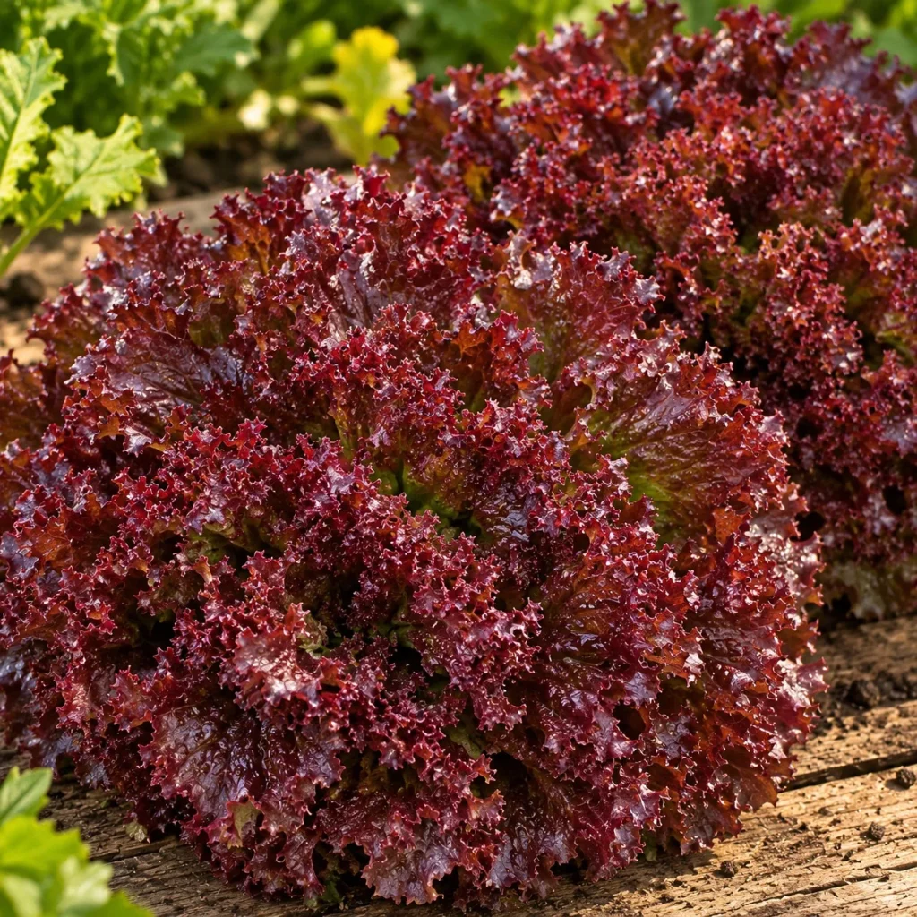 Laitue Batavia Lollo Rossa : photo d’illustration