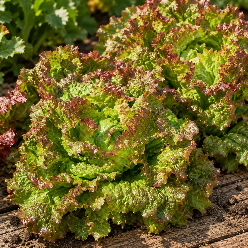 Laitue Batavia Rouge Grenobloise (G.B.) : photo d’illustration