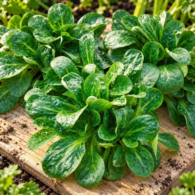 Mâche Verte à cœur plein (doucette) : photo d’illustration