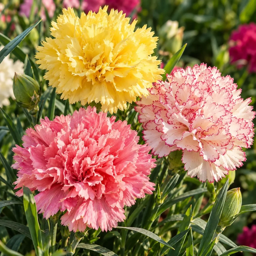 Œillet des fleuristes double varié : photo d’illustration