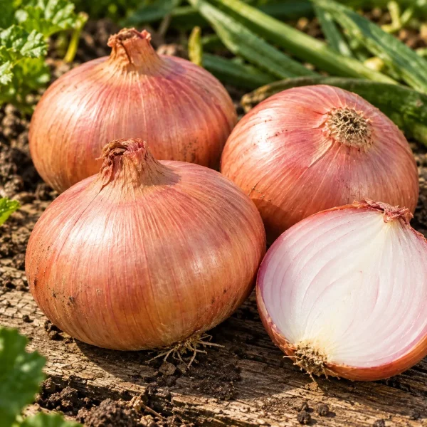 Oignon Keravel (type rosé de Roscoff)
