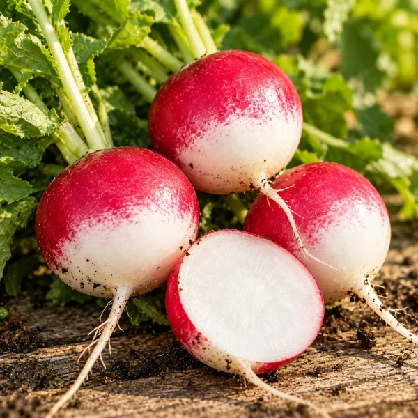 Radis National rond rose à bout blanc – XXL
