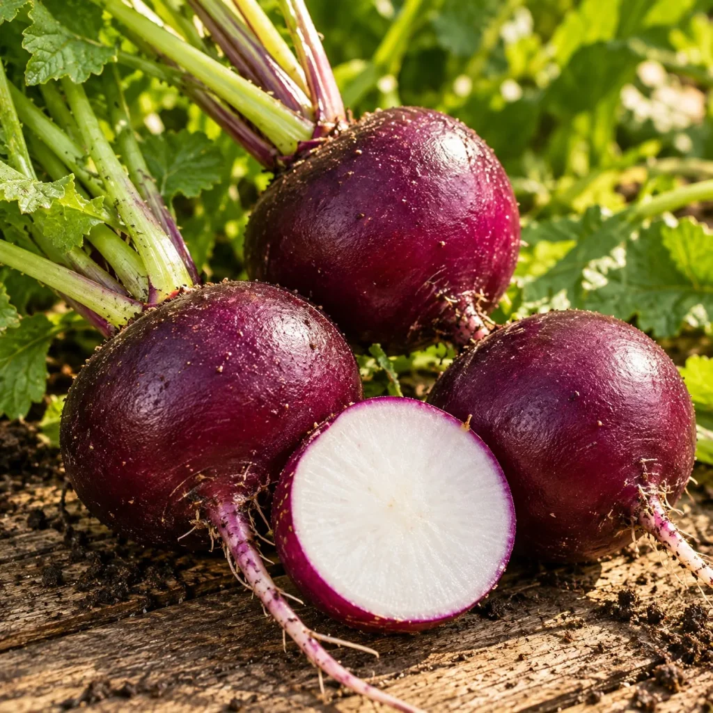 Radis Rond Violet Malaga : photo d’illustration