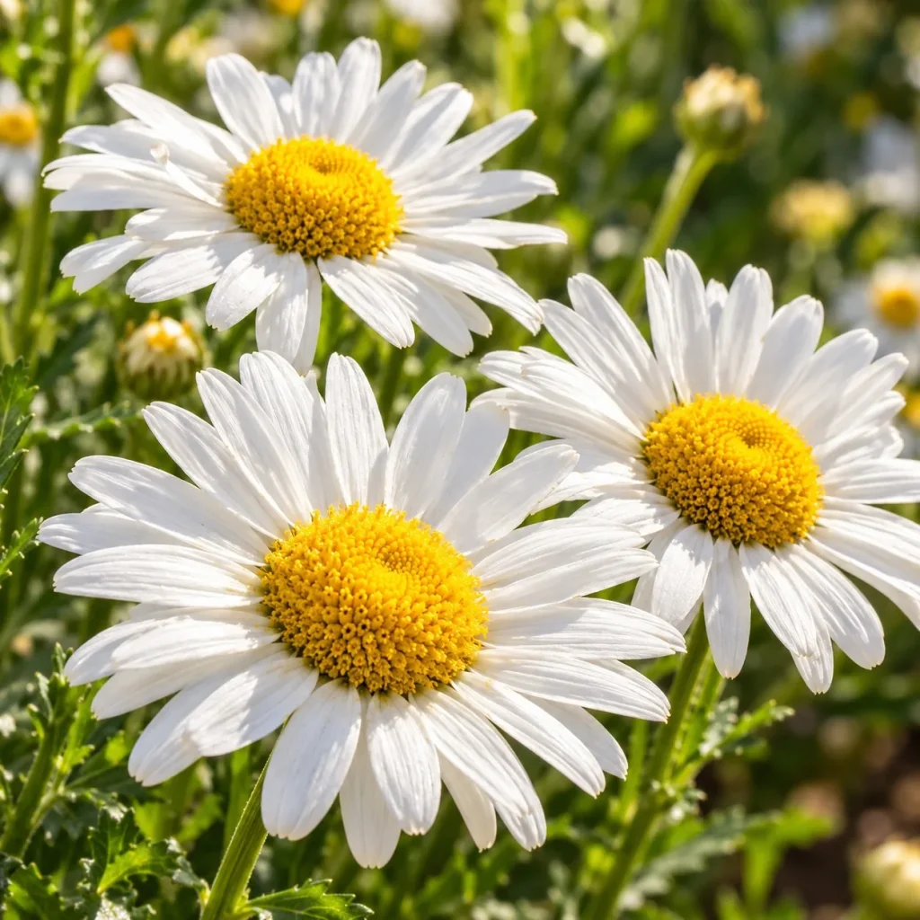 Reine-marguerite blanche dite Marguerite des champs : photo d’illustration
